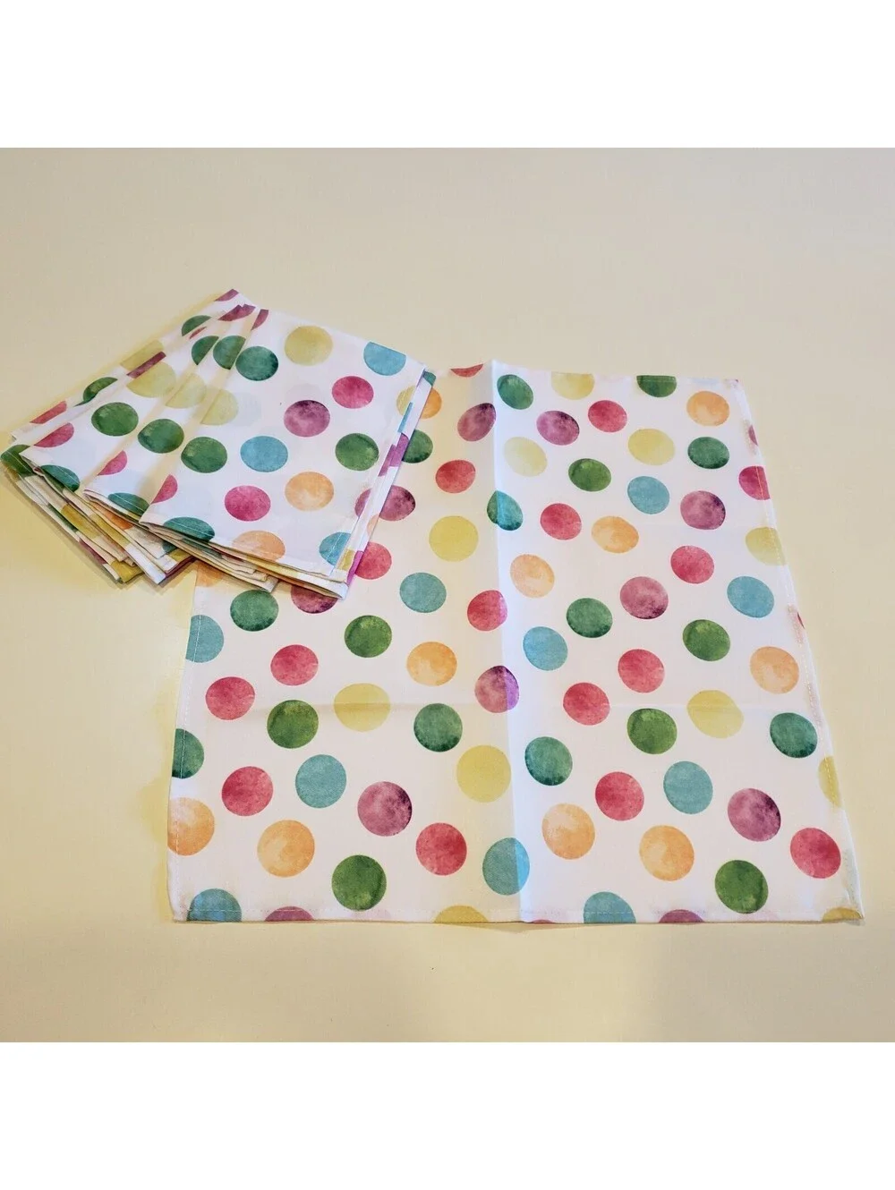 Polka Dot Napkins QTY 6 15x15